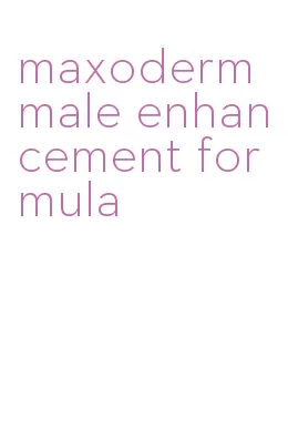 maxoderm male enhancement formula