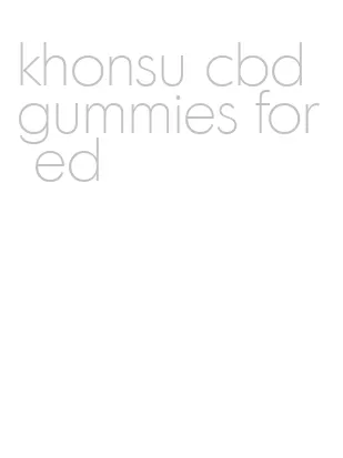 khonsu cbd gummies for ed