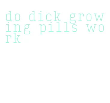 do dick growing pills work