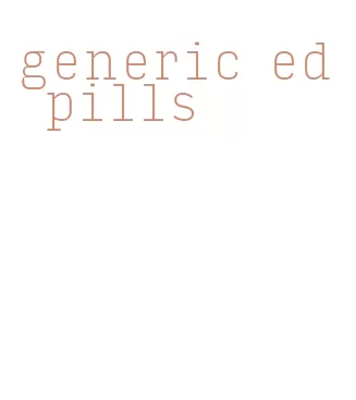 generic ed pills