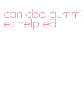 can cbd gummies help ed