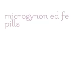 microgynon ed fe pills