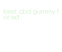 best cbd gummy for ed