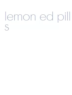 lemon ed pills