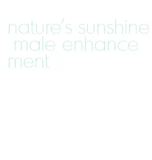 nature's sunshine male enhancement